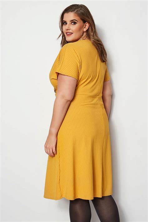 mustard plus size dresses.